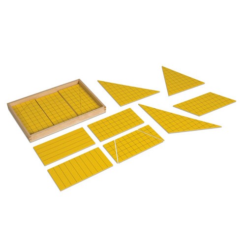 Жёлтые треугольники для построения площадей