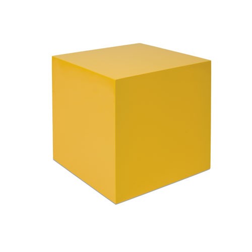 Куб жёлтый, 27х27х27 см