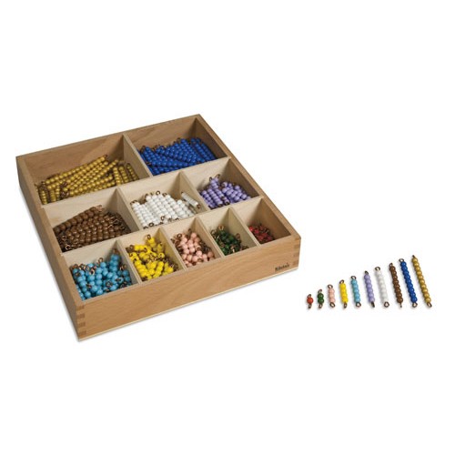 Коробка с дополнительным набором стержней с цветными бусинами, с петлями, нейлон