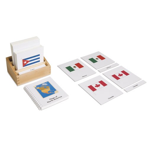 Флаги стран Северной Америки: буклет и карточки для классификации