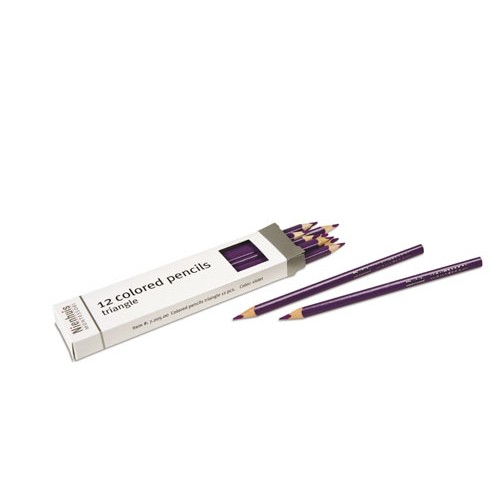 Цветные карандаши для обводки рамок-вкладышей фиолетовые, 12 шт.