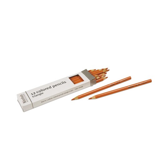 Цветные карандаши для обводки рамок-вкладышей оранжевые, 12 шт.