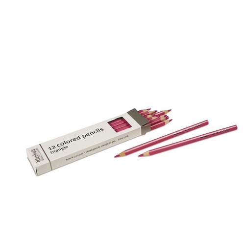 Цветные карандаши для обводки рамок-вкладышей розовые, 12 шт.